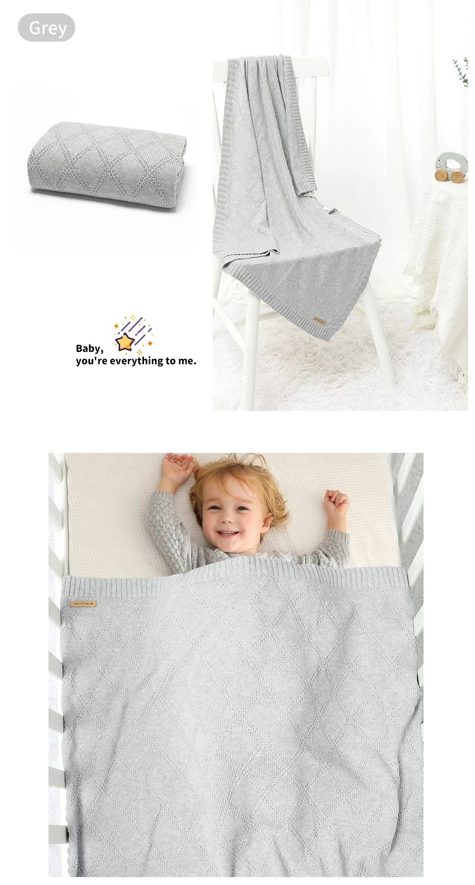 Baby blanket geometric design