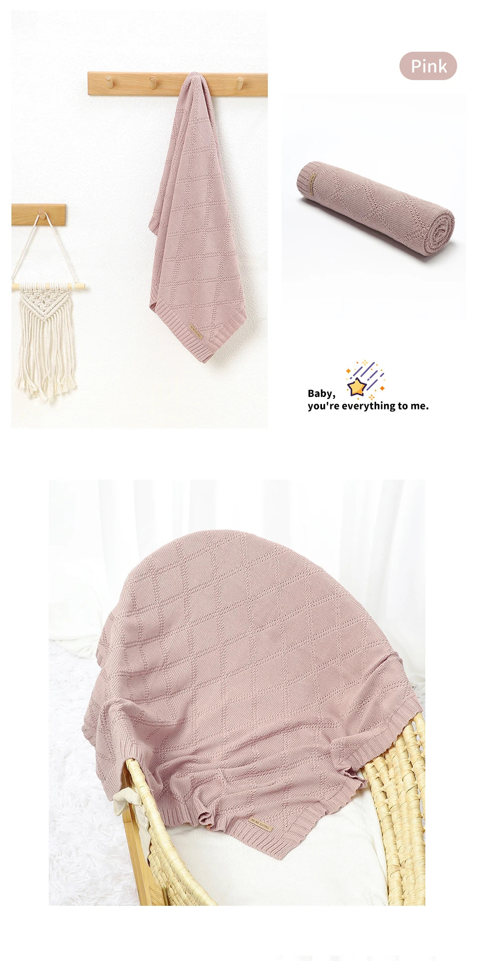 Baby blanket geometric design