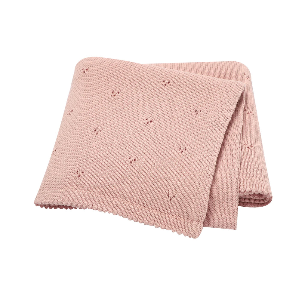 Baby heart blanket