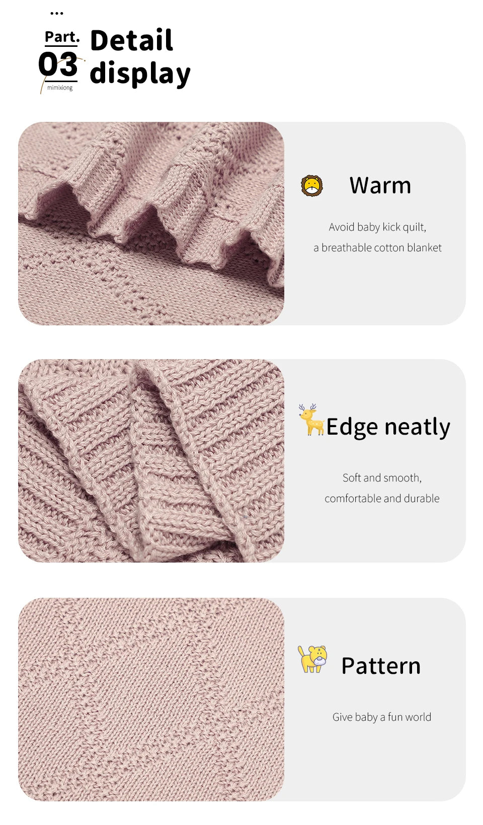 Baby blanket geometric design