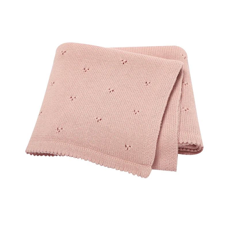 Baby heart blanket