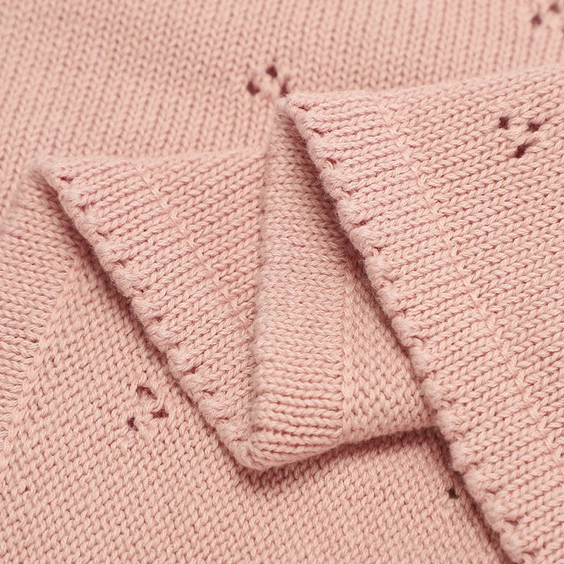 Baby heart blanket