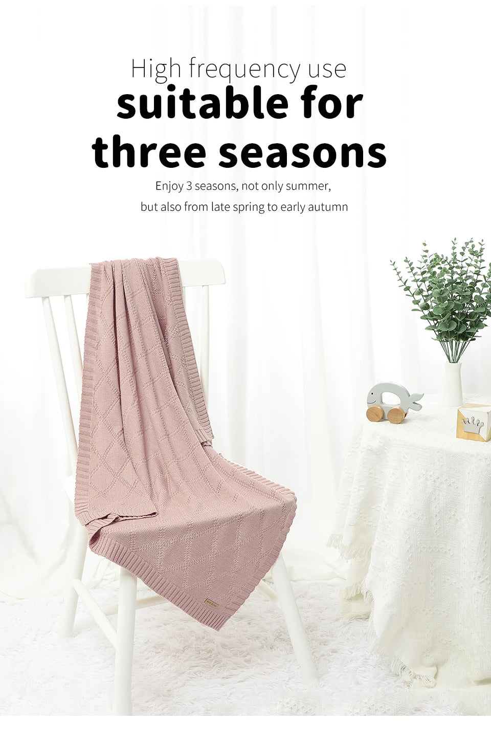 Baby blanket geometric design